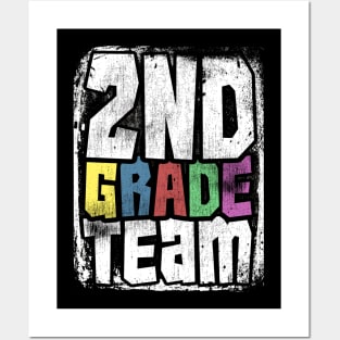 Team 2nd Second Grade - 1st Day of School Posters and Art